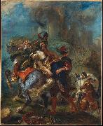 Eugene Delacroix Abduction of Rebecca oil painting artist